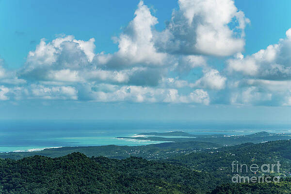 Rio Grande Coastal Mountain Landscape Under Blue Skies by Beachtown Views