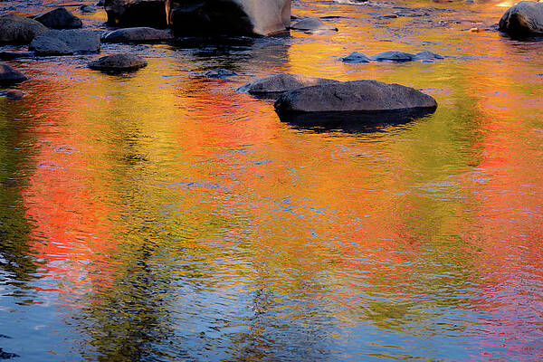 Fall Photograph - Rippled Autumn Reflection by Craig A Walker