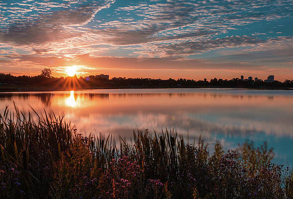 Reflection Wall Art featuring the photograph Rising Sun by Kevin Schwalbe