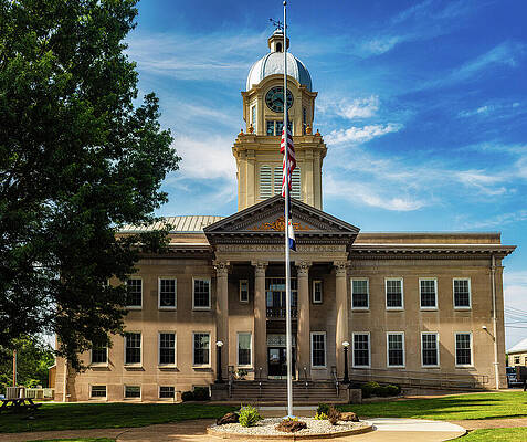 Wall Art featuring the photograph Ritchie County Courthouse Harrisville WV by Jonny D