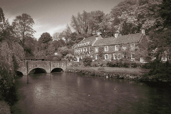 Scenic Photograph - River Coln, Bibury, Cotswolds by Seeables Visual Arts