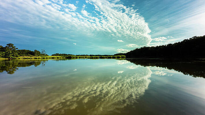 Sky Wall Art featuring the photograph River Effects by David Fountain