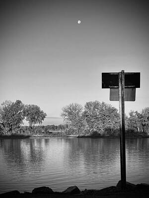 Riverfront Moon Rise by Michael Boehl