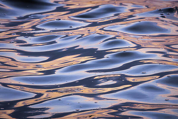 Wall Art featuring the photograph River Dance At Sunset by Dodie Ross