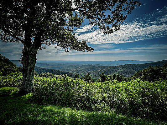 Wall Art featuring the photograph Rock Castle Gorge Overlook - HDR by Deb Beausoleil