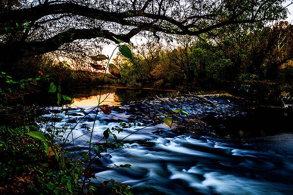 Nature Photograph - Rockland Falls At Dusk by Anthony Hightower