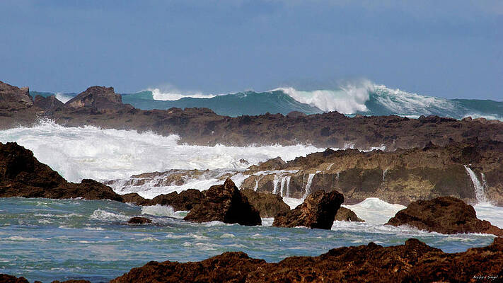 Ocean Wall Art featuring the photograph Rocky Beach by Barbara Siegel