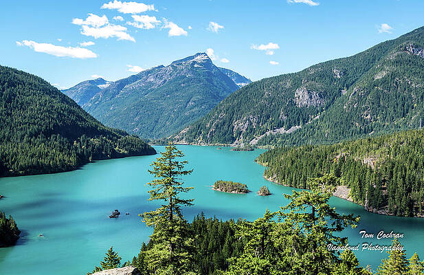 State Route 20 Photograph - Rocky Davis Peak And Turquoise Diablo Lake by Tom Cochran