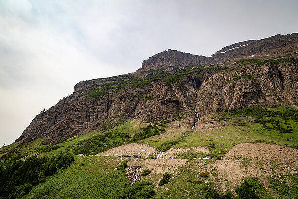 Rocky Mountain Cliffside with Waterfall Wall Art