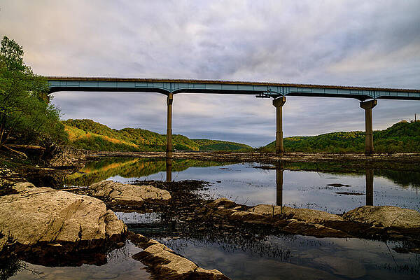 Vibrant Photograph - Rocky Reflection On The River by Anthony Hightower