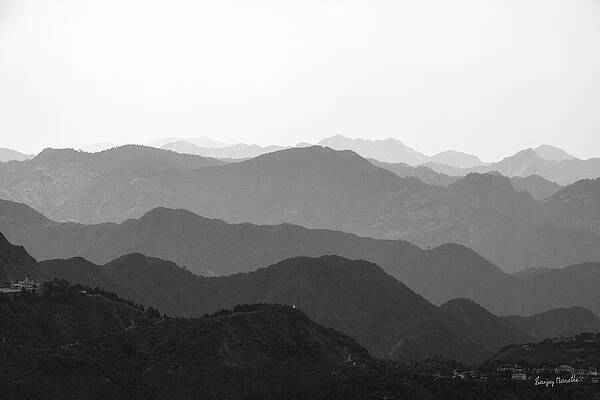 Hill Station Wall Art featuring the photograph Rolling Hills-2, Mussoorie by Sanjay Marathe