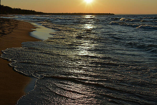 Michigan Photograph - Rolling Waters by Vi Ray