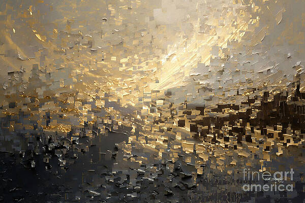 Wall Art featuring the painting Romans 8 6. Set True. Modern Christian Wall Art by Mark Lawrence