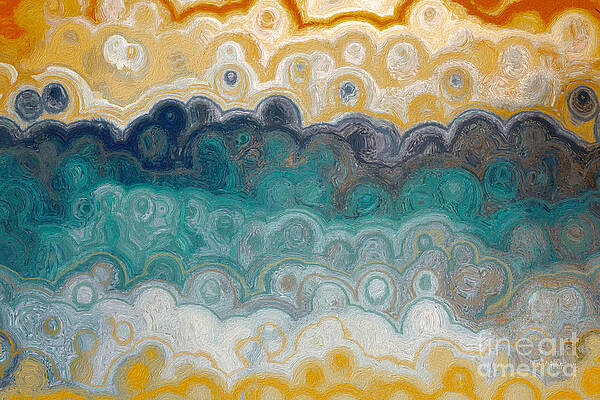 White Wall Art featuring the painting Romans 8 6. Spiritually Minded. by Mark Lawrence