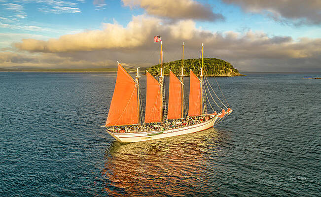 Maine Photograph - Romanticism By The Sea by Veterans Aerial Media LLC