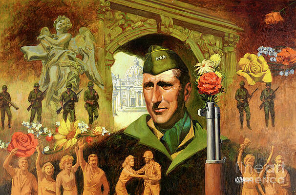 Wall Art featuring the painting Rome Falls To Allies by Shannon Stirnweis