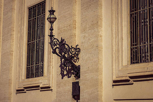 Vintage Photograph - Rome, Italy - Exterior Light by Robert Niemeier