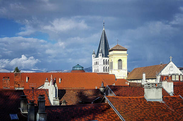 Photograph - Roofs Of Annecy by Steven Nelson