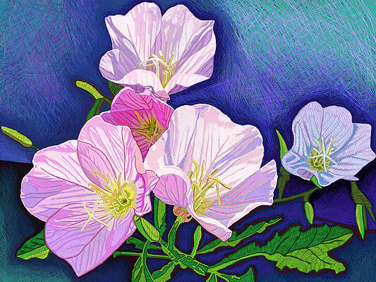 Spring Wall Art featuring the digital art Rose Hill Blooms by Rod Whyte
