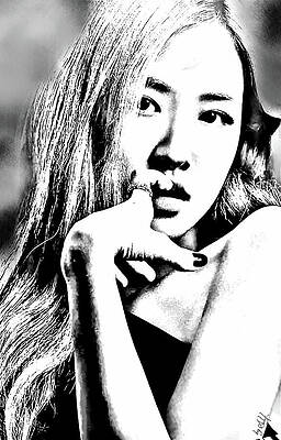 Rose Blackpink, Eyes Closed Print