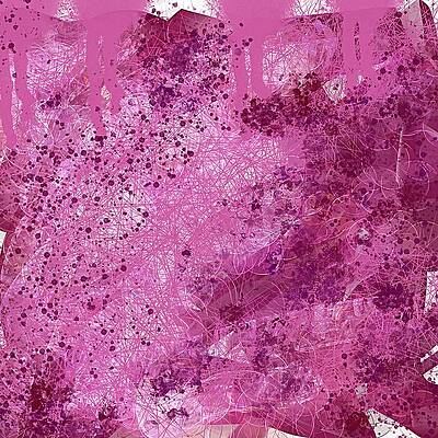 Chaotic Painting - Rose by Sonja Kraft