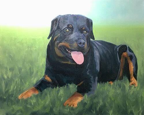 Painting - Rottweiler by Laura Toth