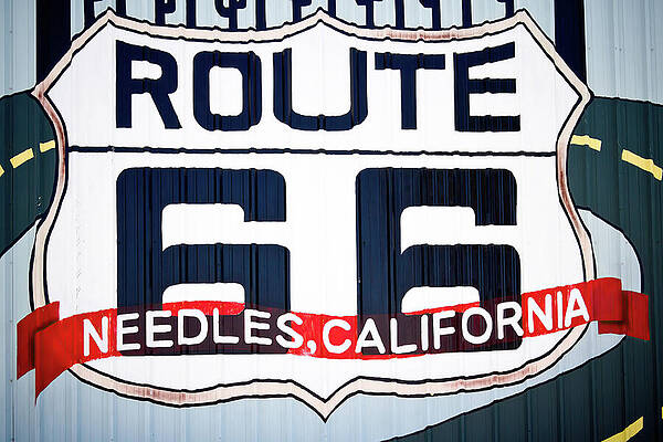 Route 66 in Needles Sign Wall Art