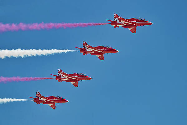 Pilot Photograph - Royal Air Force Red Arrows by American Landscapes