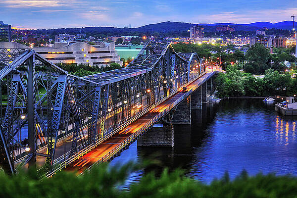 Canada Wall Art featuring the photograph Royal Alexandra Interprovincial Bridge by Tatiana Travelways