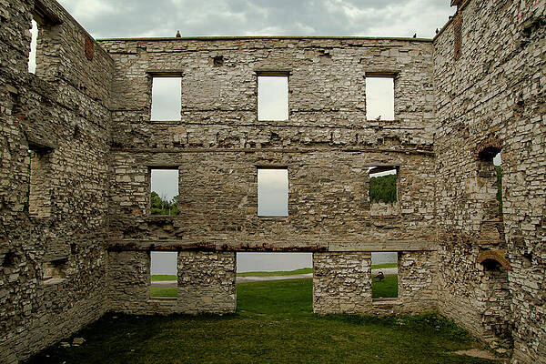 Michigan Photograph - Ruin Walls Remain by Vi Ray