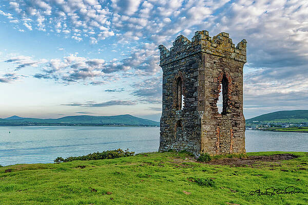 Sky Photograph - Ruins At Hussey's Folly, Dingle Bay by Steven Dos Remedios