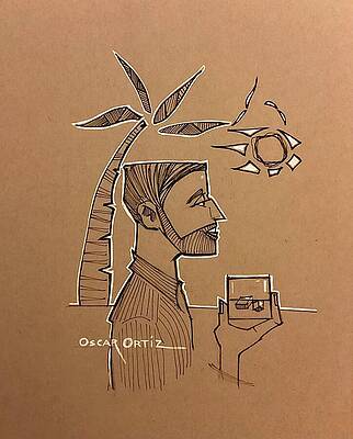 Puerto Rico Wall Art featuring the painting Rum And Coke In The Island by Oscar Ortiz