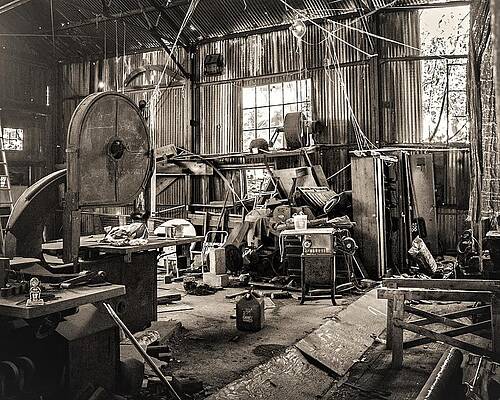 Photograph - Run Down Shop5 by John Linnemeyer