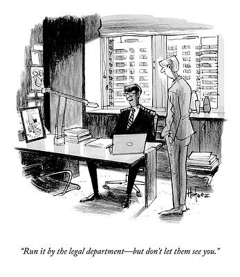 Run It by the Legal Department Wall Art