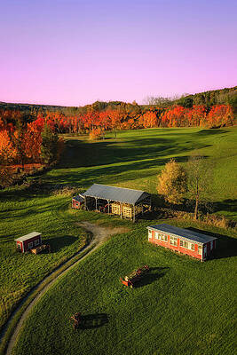 Rustic Nj Autumn Evening Print