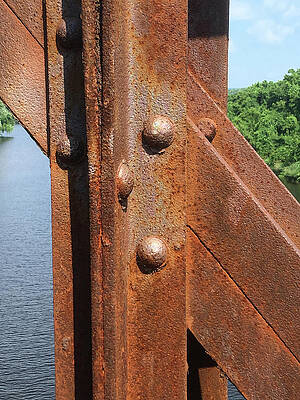 Wall Art featuring the photograph Rusty Rivets by Steven Nelson
