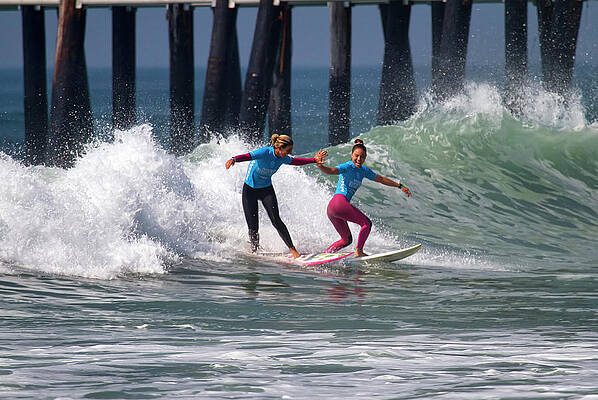 Wall Art featuring the photograph Sage Erickson And Tia Blanco by Waterdancer