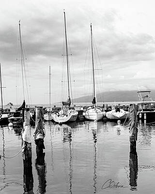 Reflection Wall Art featuring the photograph Sailboats At Rest by Charlie Osborn