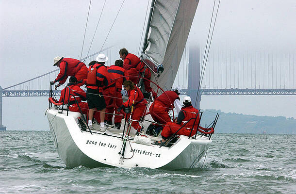 Water Photograph - Sailing To Golden Gate In The Fog, California by Bonnie Colgan