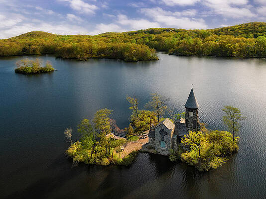 Wall Art featuring the photograph Saint Hubert's Chapel NJ by Susan Candelario