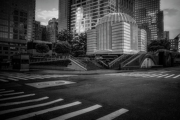 Wall Art featuring the photograph Saint Nicholas Church NYC BW by Susan Candelario