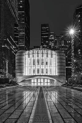 Wall Art featuring the photograph Saint Nicholas NYC BW by Susan Candelario