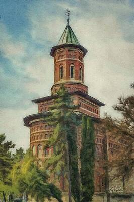 Wall Art featuring the painting Saint Nicholas Princely Church by Jeffrey Kolker