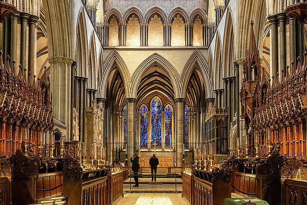 Stunning Gothic Cathedral Interior Wall Art