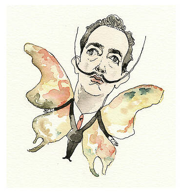 Butterfly Painting - Salvador Dali's Surreal Summer In The City by Barry Blitt
