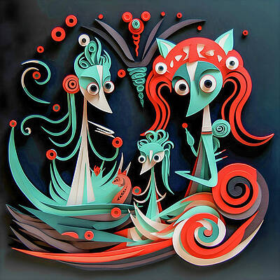 Digital Art - Same But Different by Paul Charles