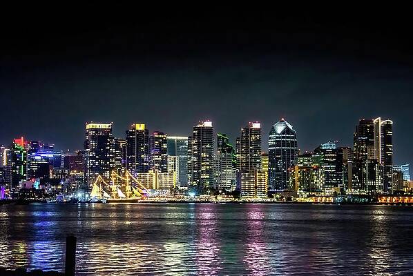 Wall Art featuring the photograph San Diego Skyline by Rebecca Herranen