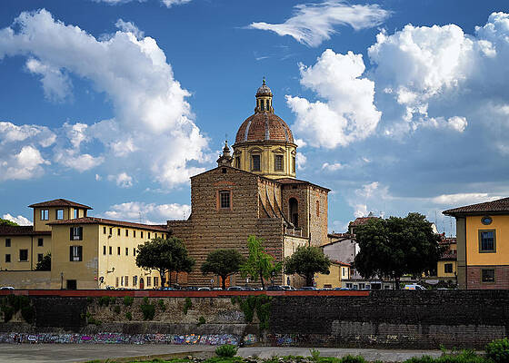Italy Wall Art featuring the photograph San Frediano In Cestello Daytime by Steven Nelson