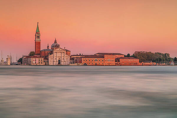 Sunset Over Venetian Waterfront Photograph