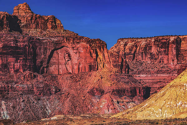 Beautiful Photograph - San Rafael Swell With Blue Sky, Utah by Abbie Warnock